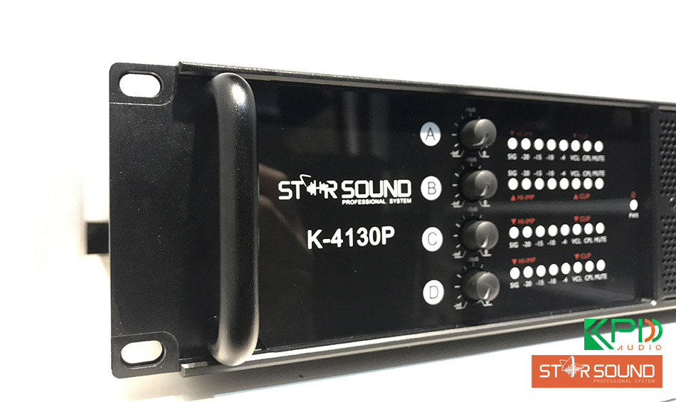 Cục đẩy Star Sound K-4130P sử dụng sơn đen trơn nhẵn cực bền chắc